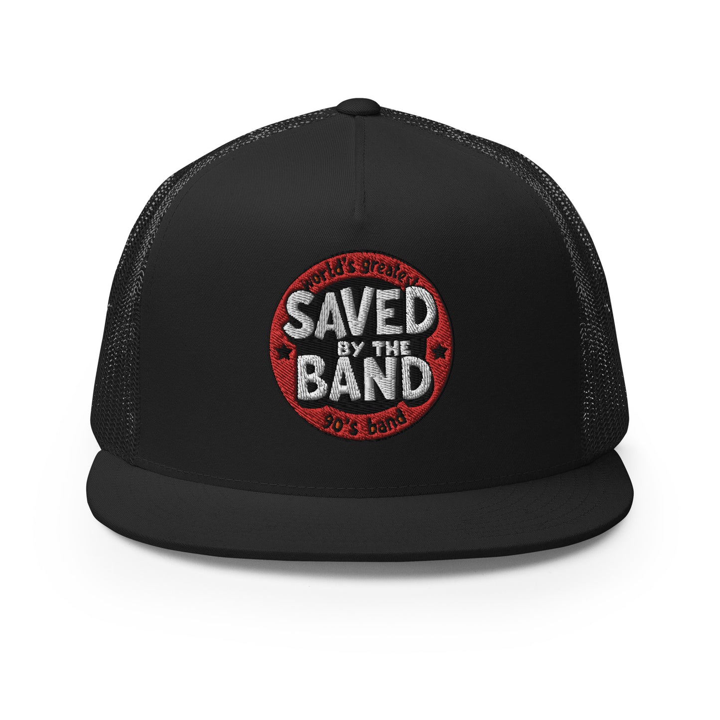 SAVED BY THE BAND NEW LOGO Trucker Cap
