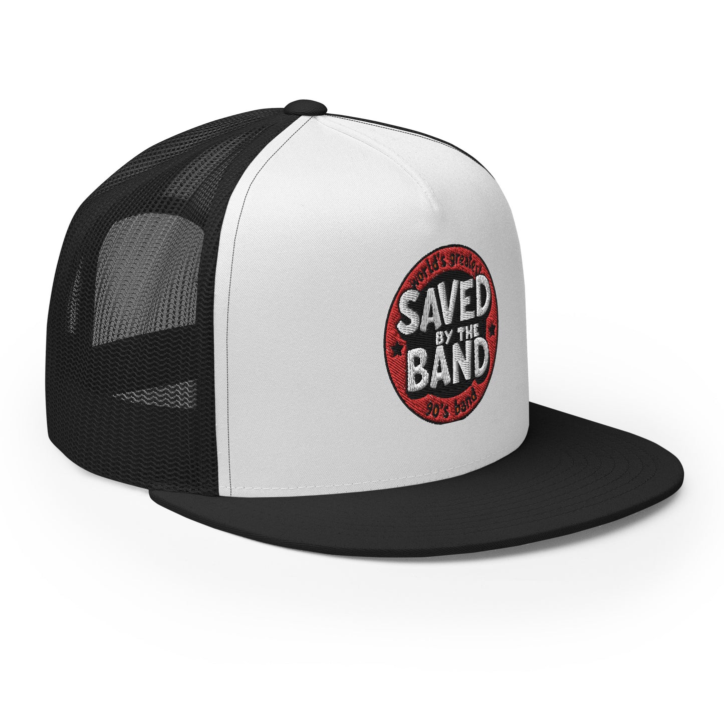 SAVED BY THE BAND NEW LOGO Trucker Cap