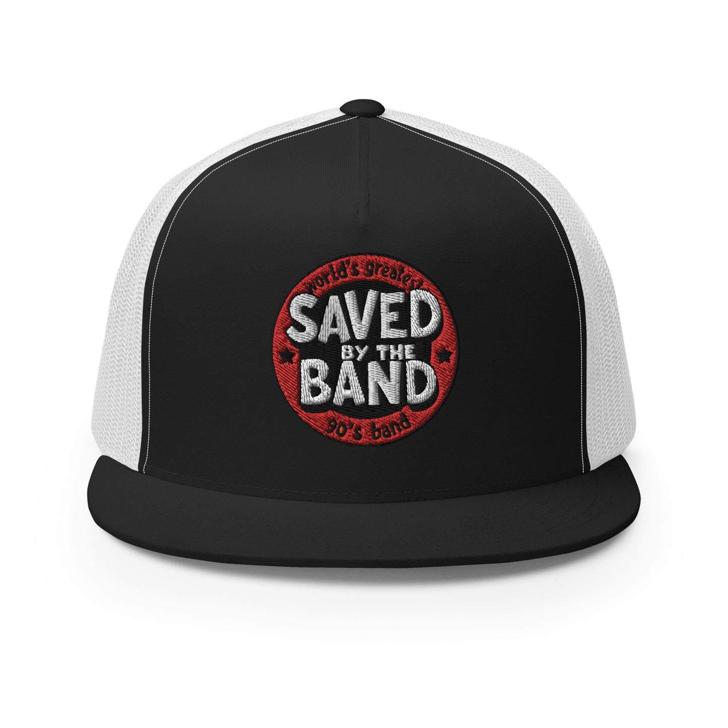 SAVED BY THE BAND NEW LOGO Trucker Cap