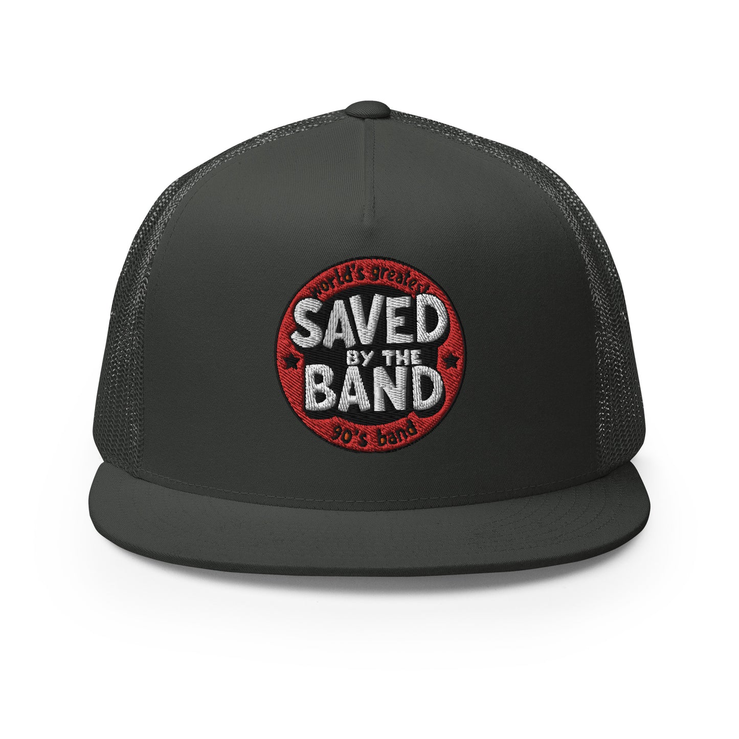 SAVED BY THE BAND NEW LOGO Trucker Cap