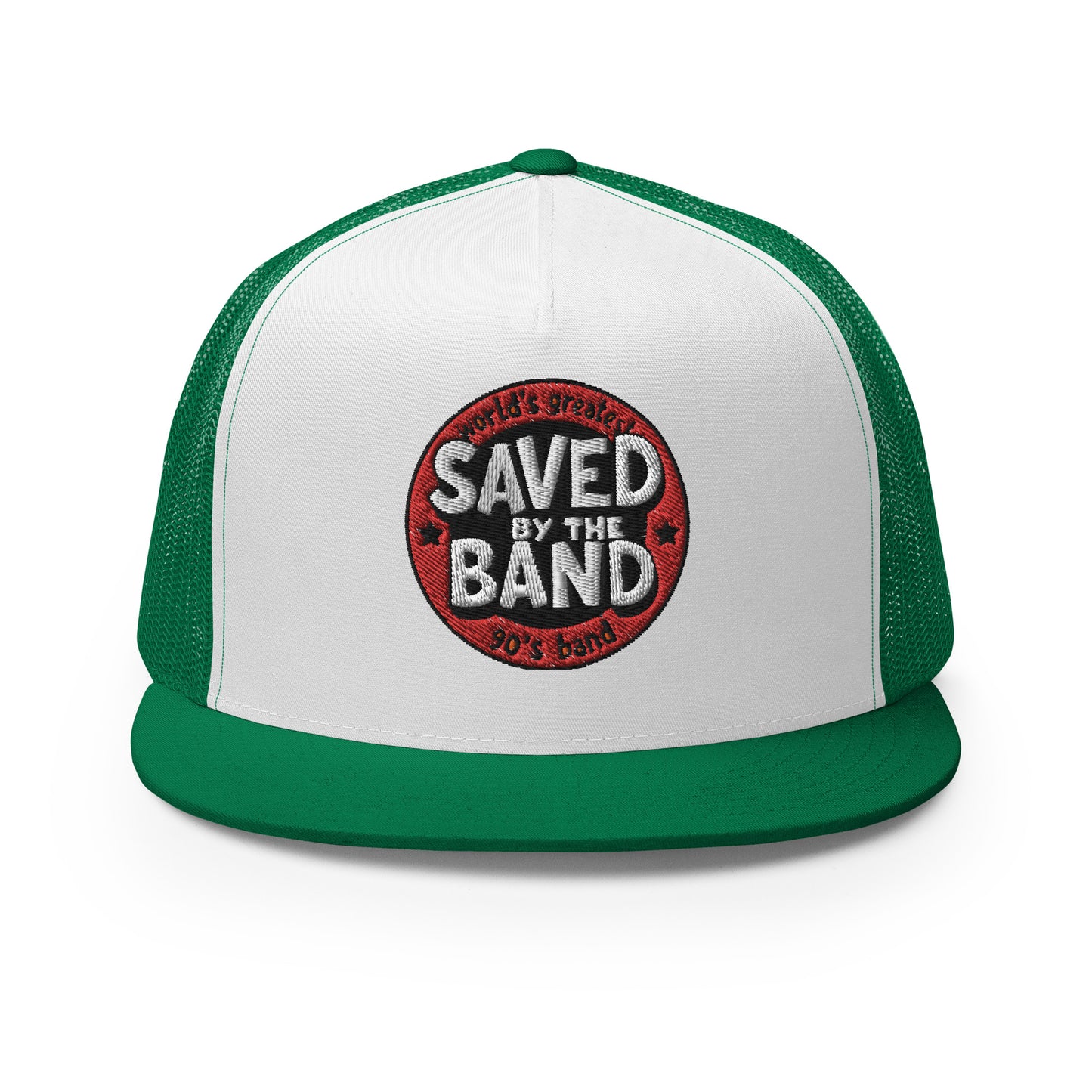 SAVED BY THE BAND NEW LOGO Trucker Cap