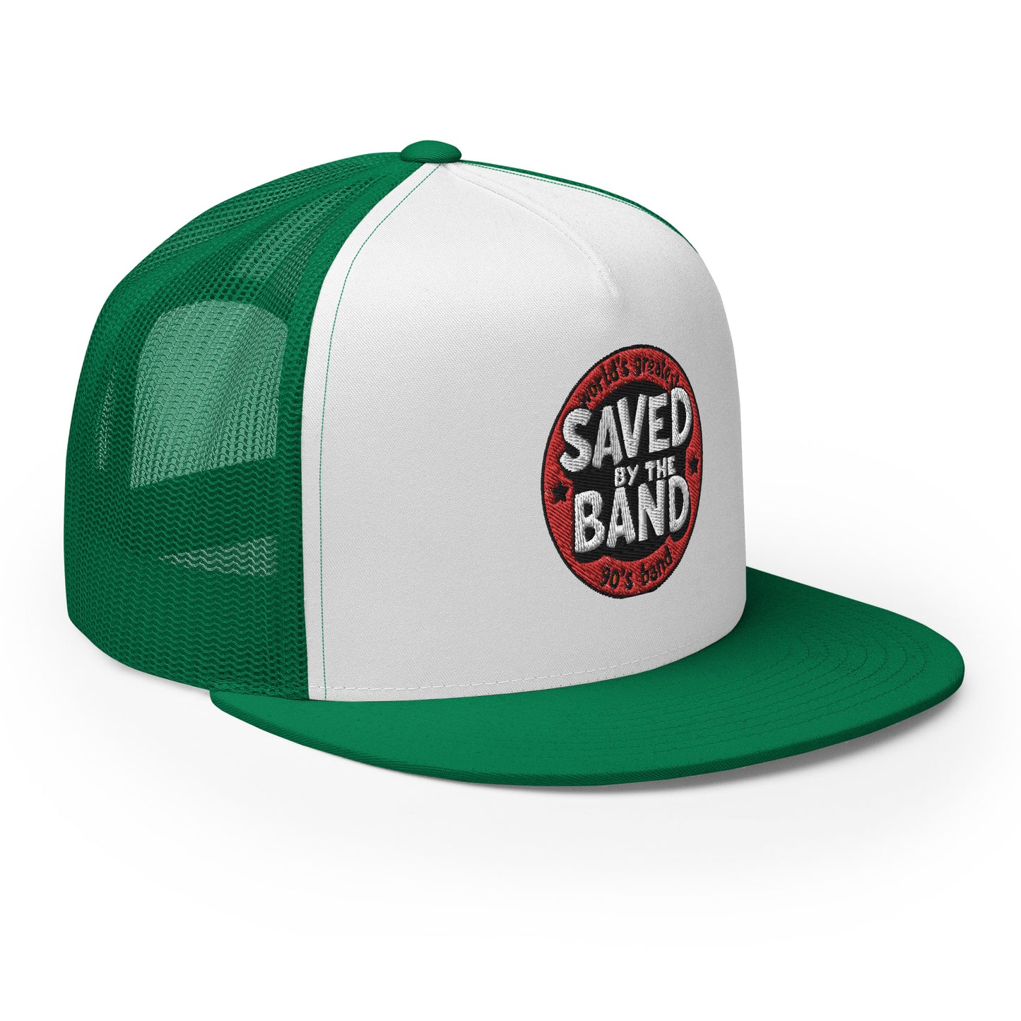 SAVED BY THE BAND NEW LOGO Trucker Cap