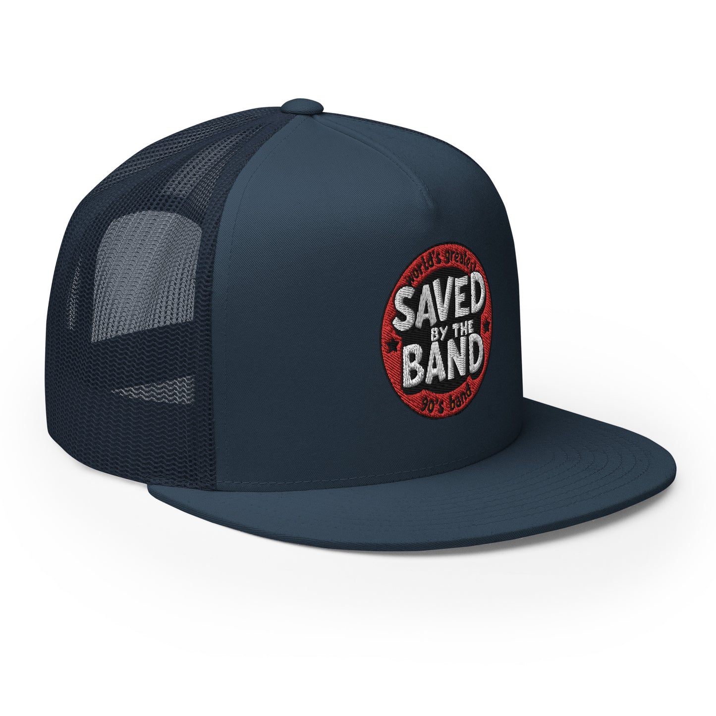 SAVED BY THE BAND NEW LOGO Trucker Cap
