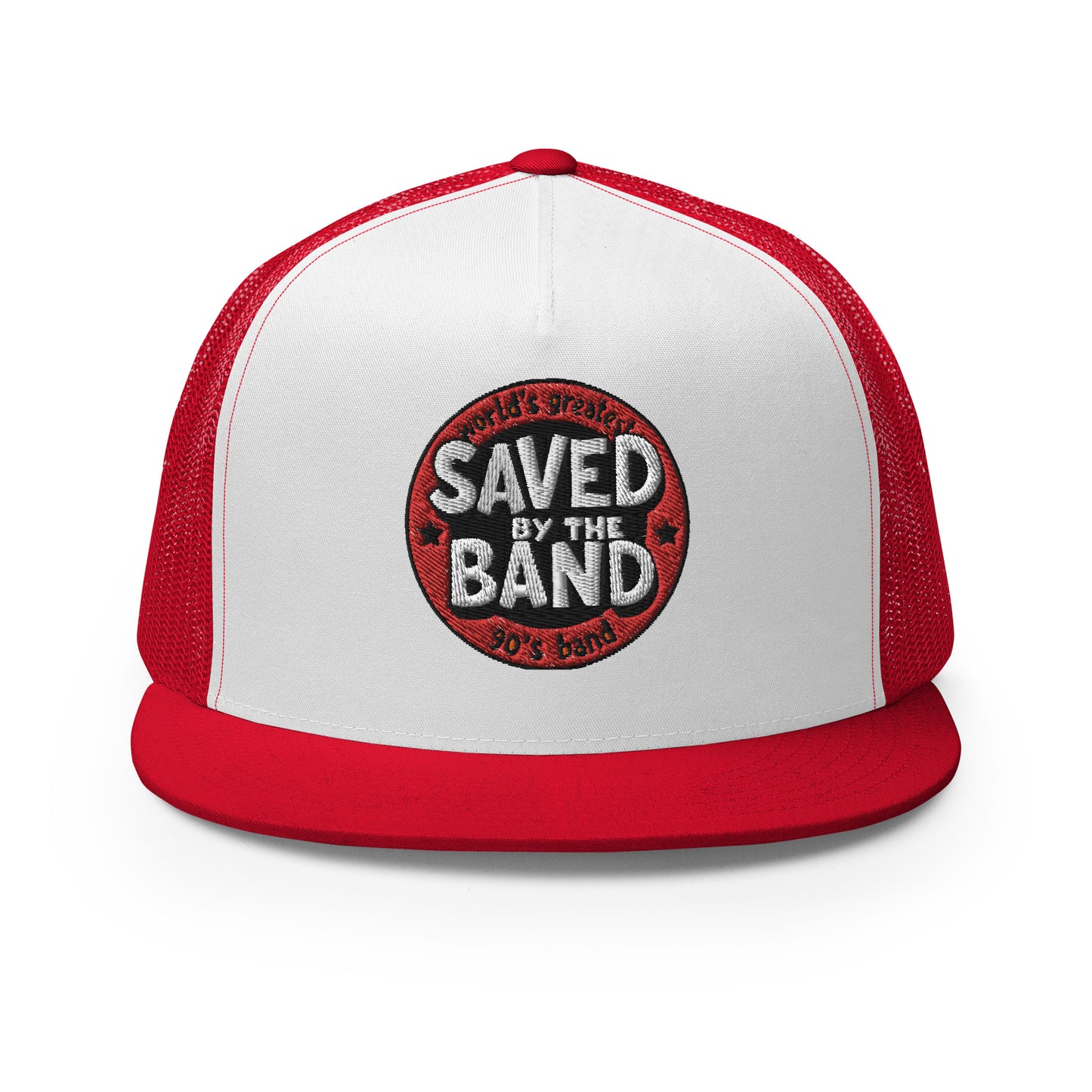 SAVED BY THE BAND NEW LOGO Trucker Cap