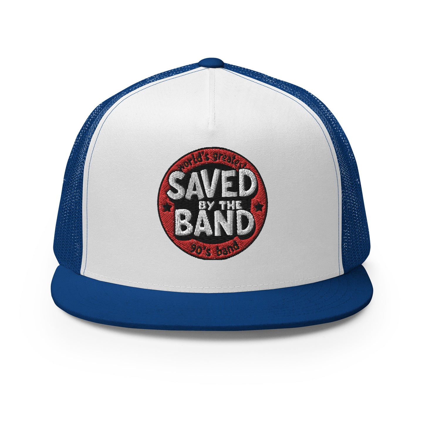 SAVED BY THE BAND NEW LOGO Trucker Cap