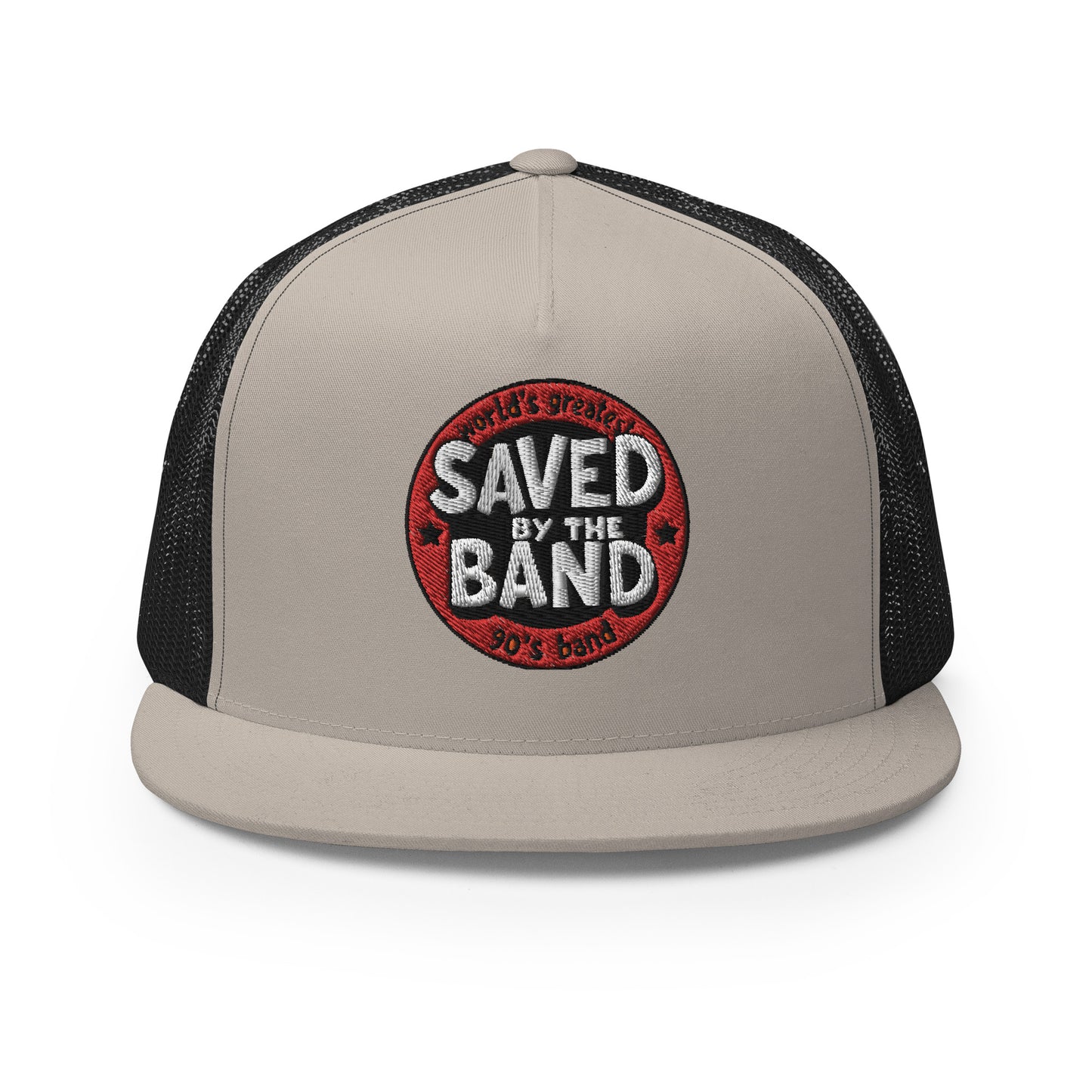 SAVED BY THE BAND NEW LOGO Trucker Cap