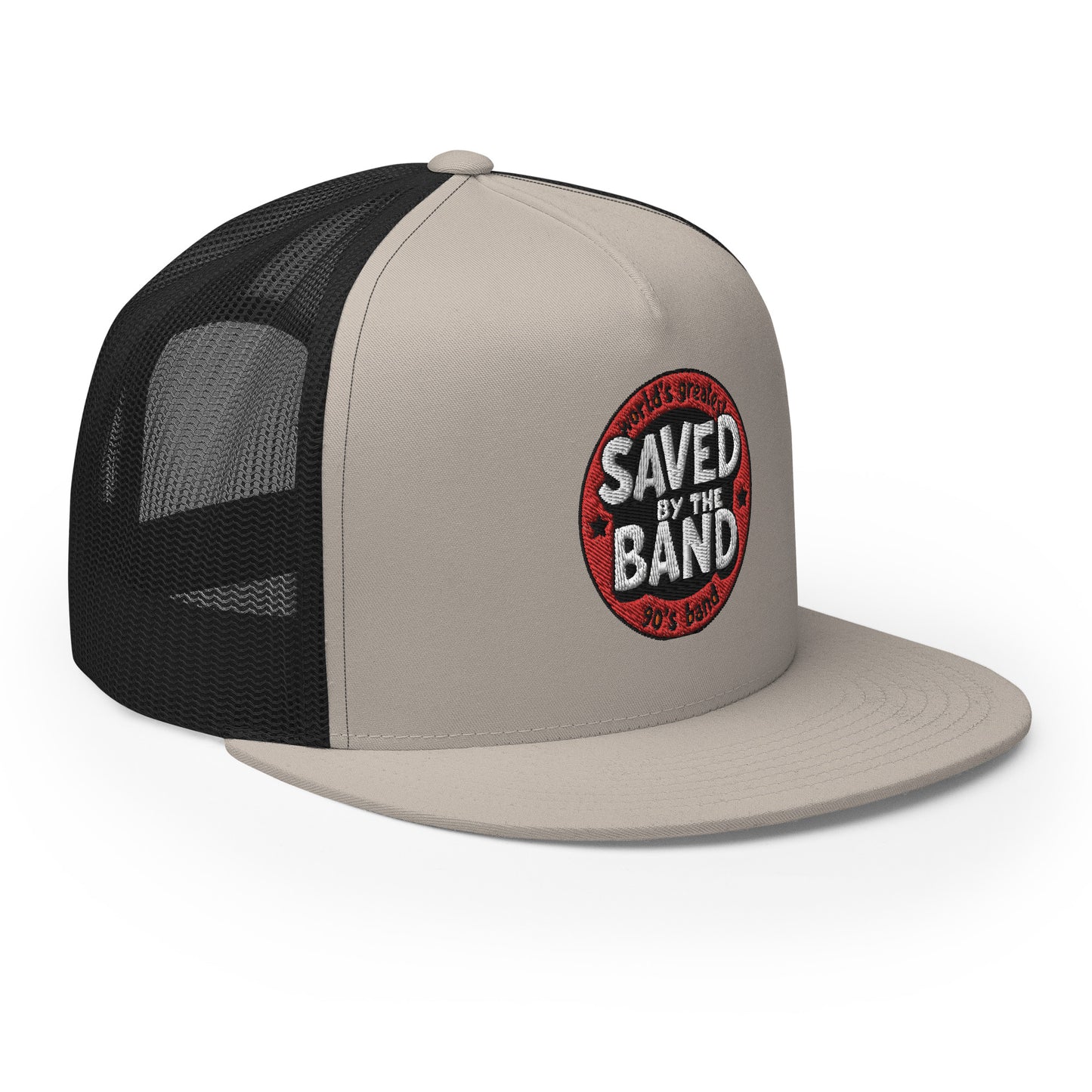 SAVED BY THE BAND NEW LOGO Trucker Cap