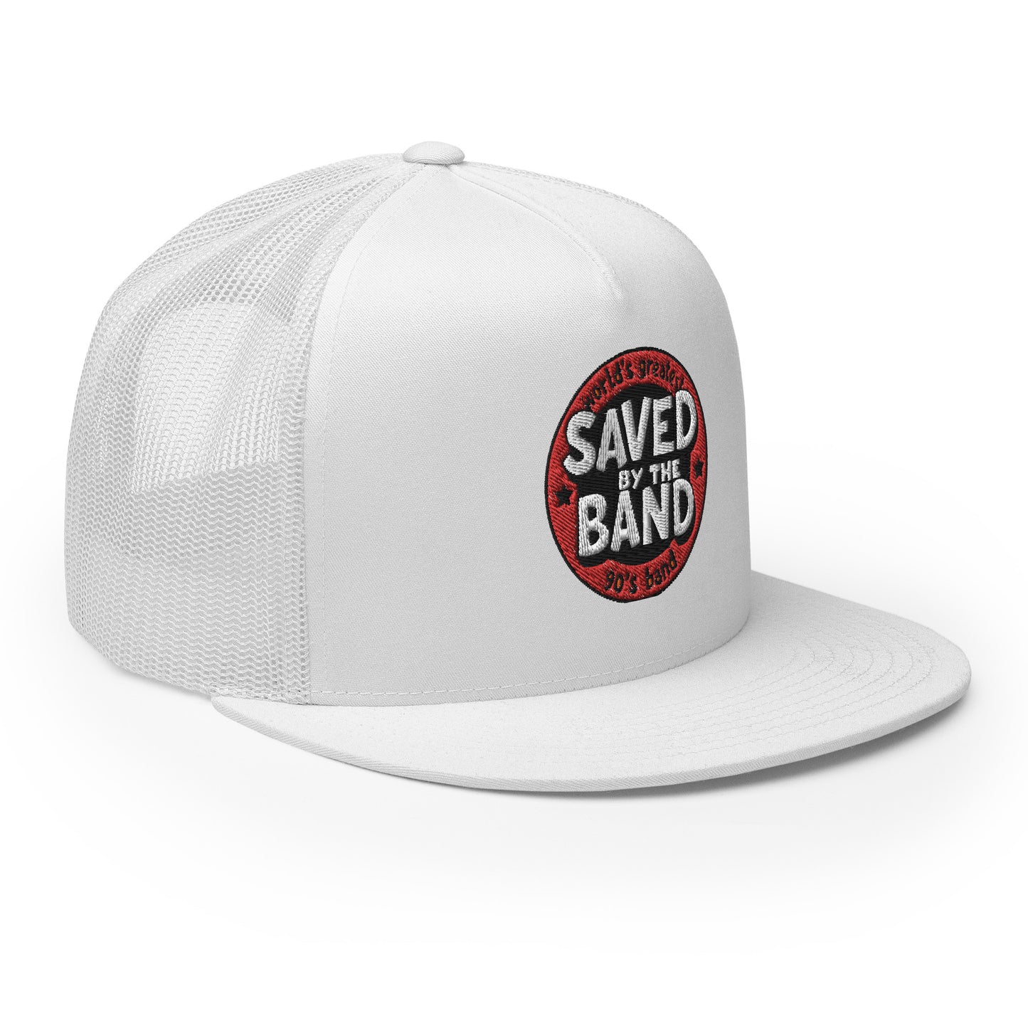 SAVED BY THE BAND NEW LOGO Trucker Cap