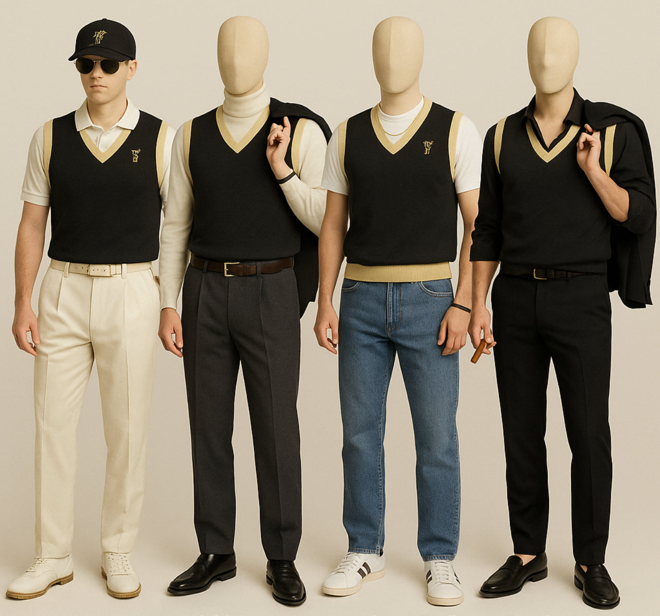 FRIDAY Knit V-neck vest