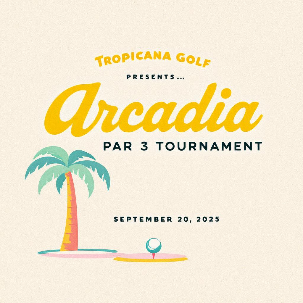 ARCADIA PAR 3 GOLF COURSE TOURNAMENT SEPTEMBER 20, 2025