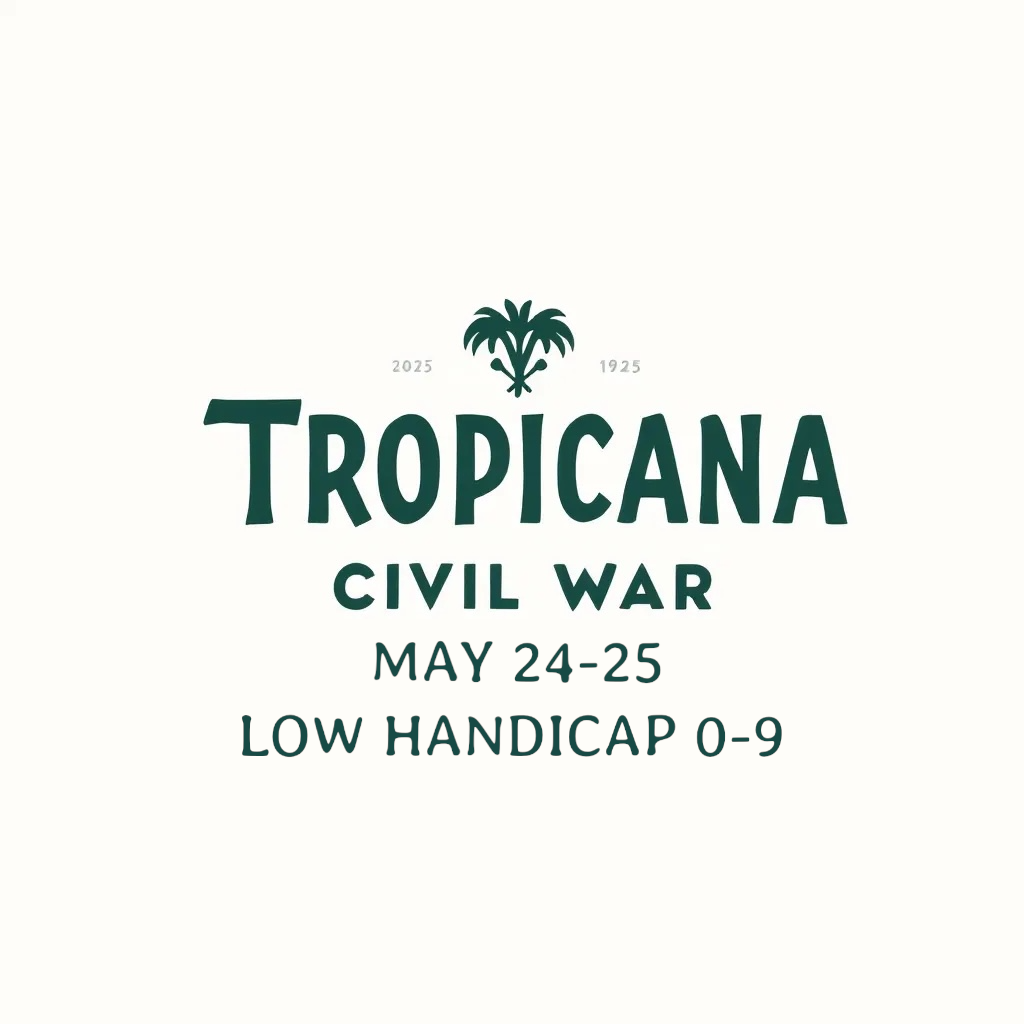 TROPICANA CIVIL WAR 2025 LOW HANDICAP 0-9