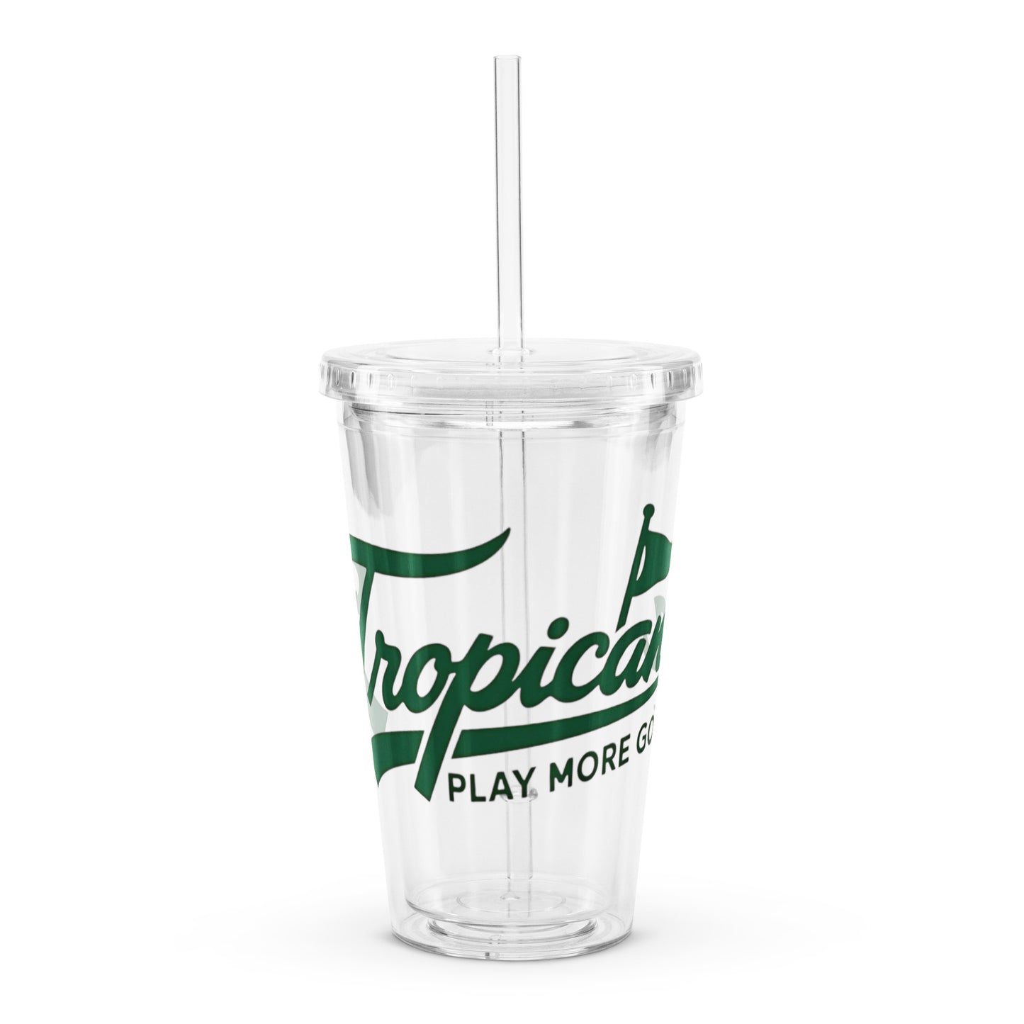 TROPICANA Clear plastic tumbler