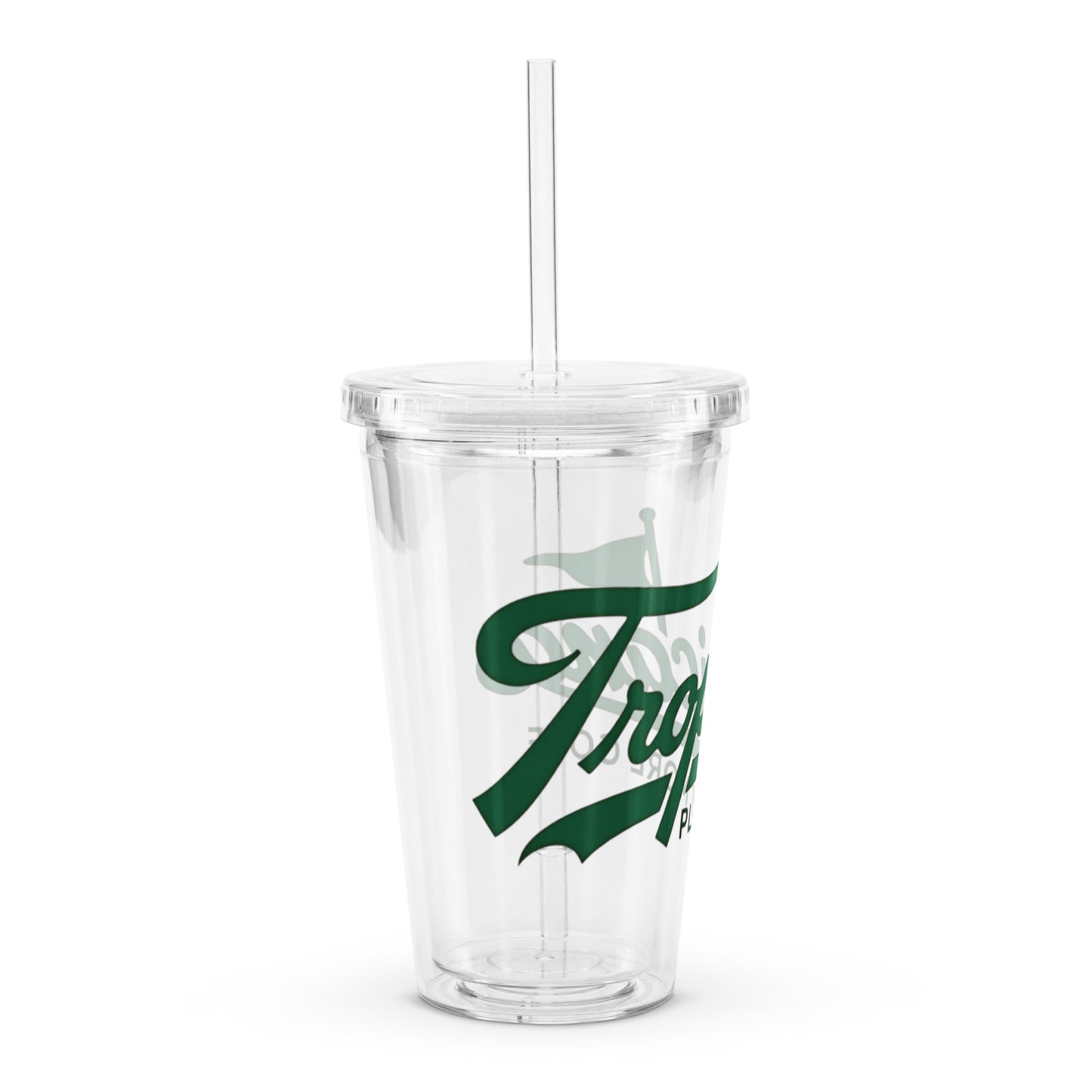 TROPICANA Clear plastic tumbler