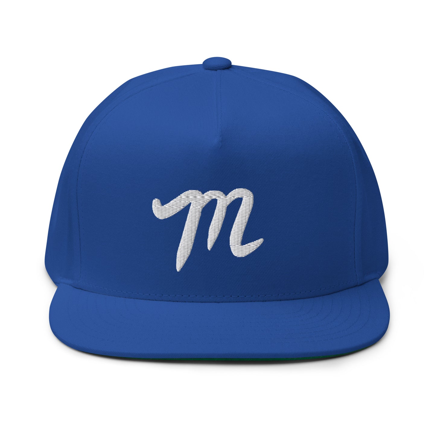 Manolo Blue Hat white M Flat Bill Cap