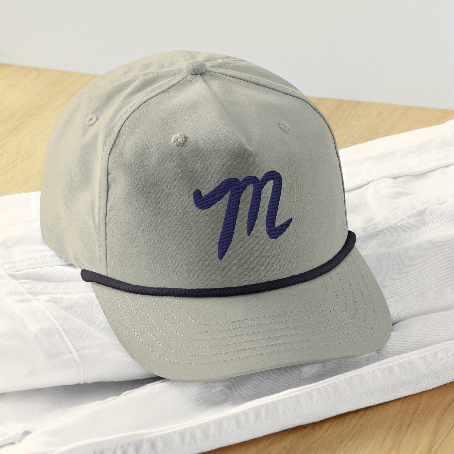 MANOLO NAVY Golf rope cap