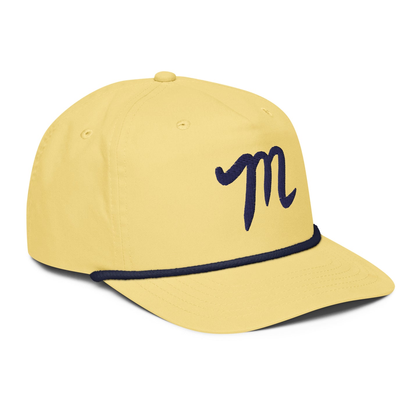 MANOLO NAVY Golf rope cap