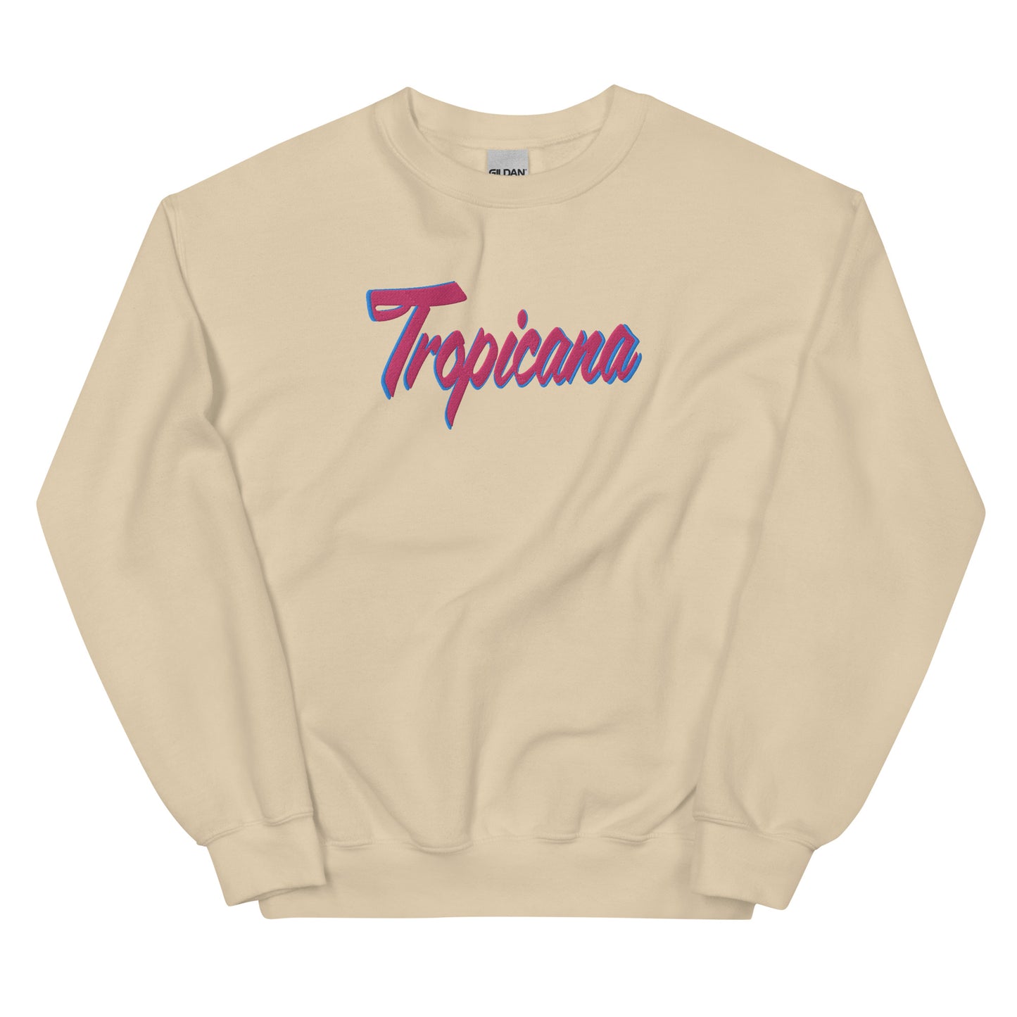 Tropicana Deco Embroidered Unisex Sweatshirt