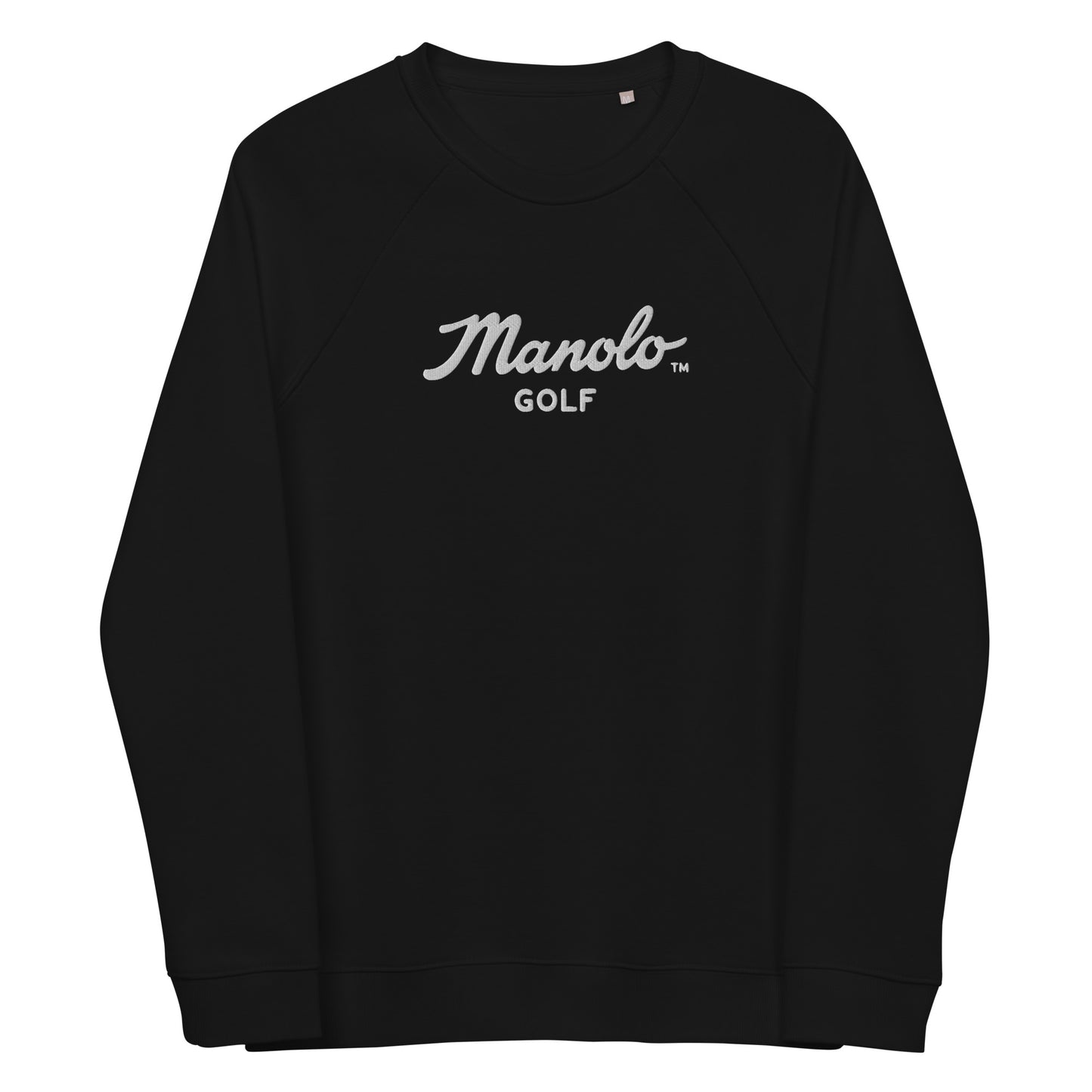 Manolo Crewneck Unisex organic raglan sweatshirt