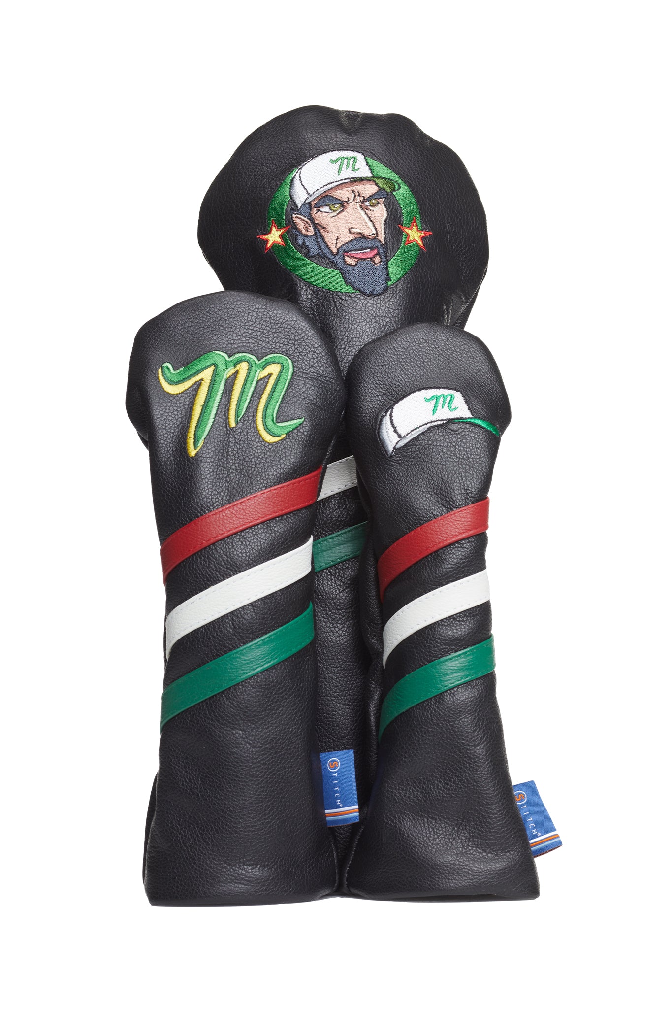 Manolo Head covers and Putter Cover Bundle with Bracelet