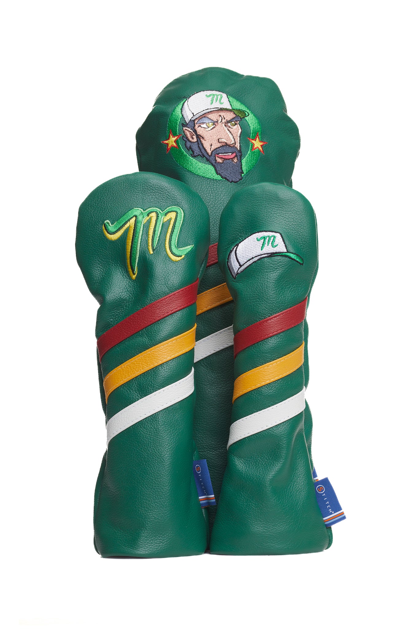 Manolo Head covers and Putter Cover Bundle with Bracelet