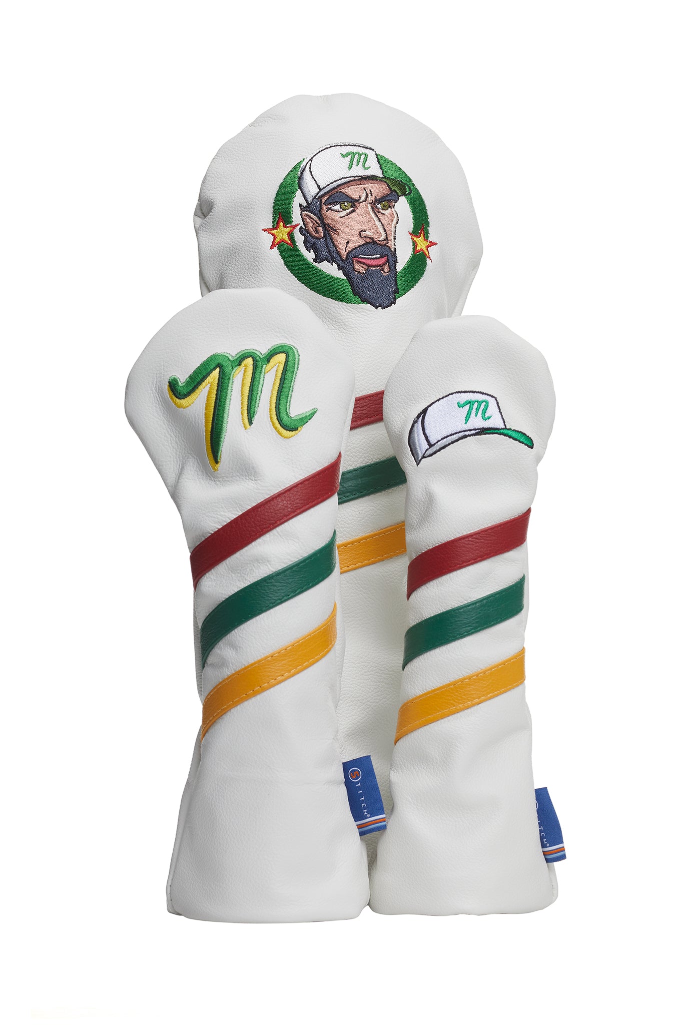 Manolo Head covers and Putter Cover Bundle with Bracelet