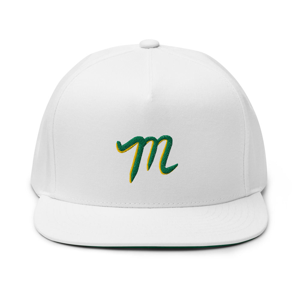 MANOLO "M" Flat Bill Cap
