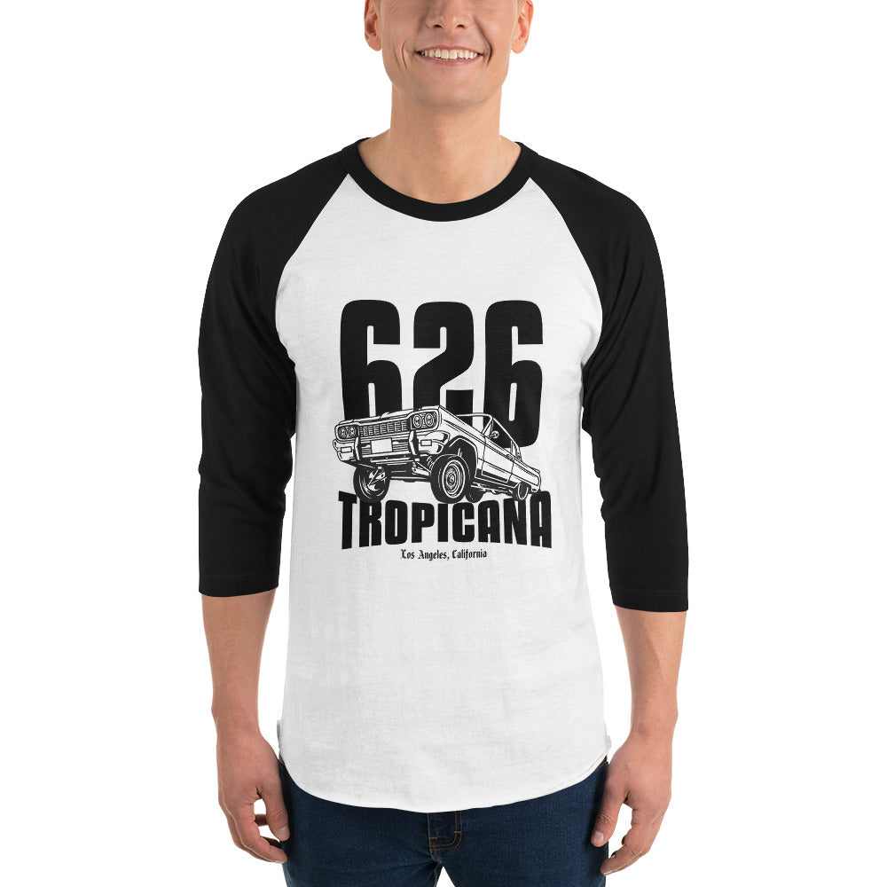 626 TROP 3/4 sleeve raglan shirt