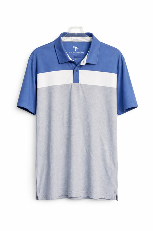 ANDERSON ORD GOLF POLO NAVY/GREY