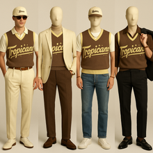 Load image into Gallery viewer, TROP LOGO Knit V-neck vest
