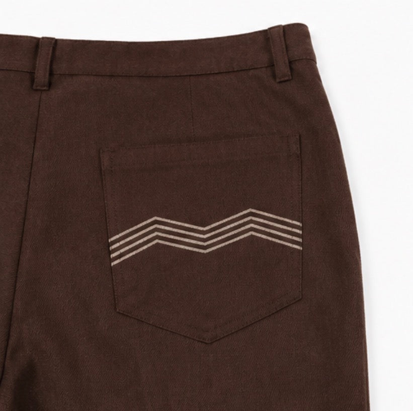 TROPICANA TROUSERS - CAPPUCCINO