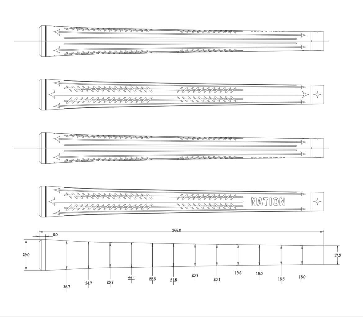 The Perfecto Cord-Tac Golf Grip (White Mid Size)