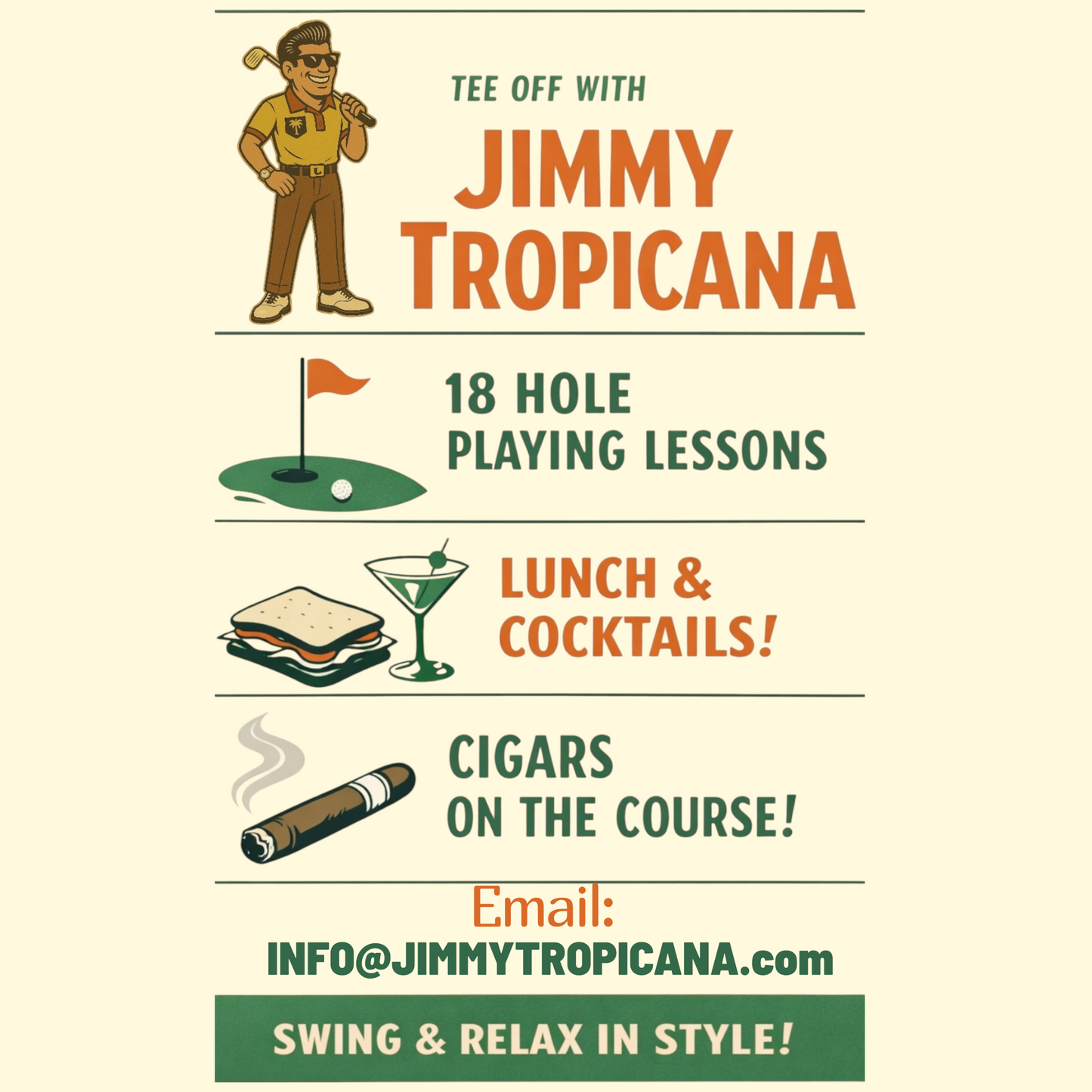 JIMMY TROPICANA PLAYING LESSON