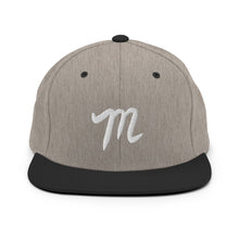 Load image into Gallery viewer, Manolo WHITE M Snapback Hat ANY COLOR HAT
