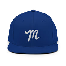 Load image into Gallery viewer, Manolo WHITE M Snapback Hat ANY COLOR HAT