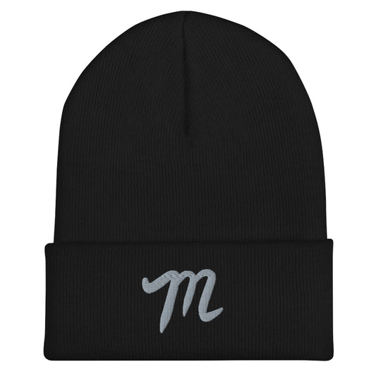 Manolo Black / Grey M Cuffed Beanie