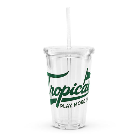 TROPICANA Clear plastic tumbler