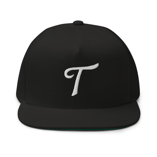 T for Tropicana Flat Bill Cap