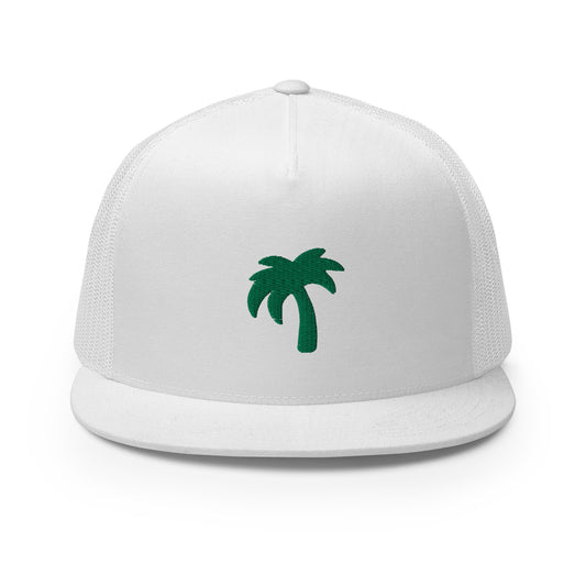 White Hat Green Palma Trucker