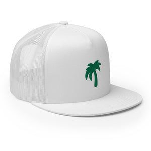 White Hat Green Palma Trucker