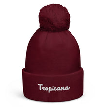 Load image into Gallery viewer, Tropicana Scripts Pom pom beanie